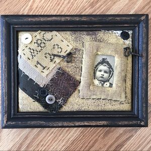 Primitives‎ by Kathy vintage style picture frame black chalk paint finish